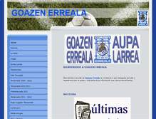 Tablet Screenshot of goazen-erreala.com